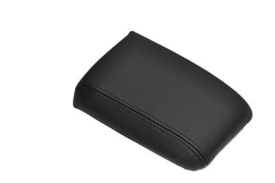 FITS AUDI Q7 PASSENGER ARMREST COVER LEATHER black stitch CUSTOM NEW MADE IN UK