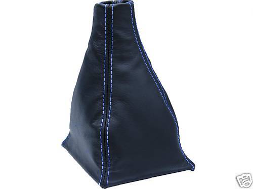 FITS MG ZR BLUE STITCH LEATHER GEAR SHIFT GAITER BOOT CUSTOM NEW MADE IN UK