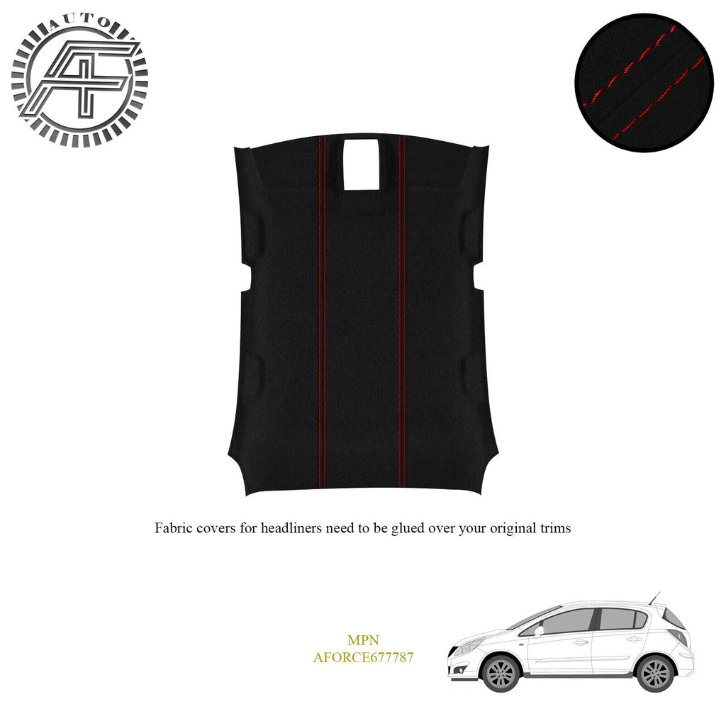 LUXE SUEDE HEADLINER COVER FITS OPEL CORSA D 5 DOOR HATCHBACK 2006-2014