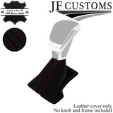 D RED STITCH LEATHER AUTO GEAR GAITER FOR SSANGYONG KORANDO MK4 19-21 JF1