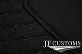 BEIGE DIAMOND VINYL 4X TAILORED FLOOR CARPETS FOR BENTLEY CONTINENTAL 05-11 JF1