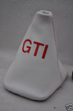 FITS VW GTI GOLF MK4 IV LEATHER WHITE GEAR GAITER  GAITOR GTI CUSTOM NEW