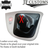 GENUINE BLACK LEATHER MANUAL GEAR GAITER FITS RENAULT KANGOO 2 MK2 2008-2014