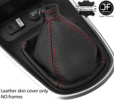 RED STITCH TOP GRAIN LEATHER MANUAL GEAR GAITER FITS CHRYSLER DELTA 2011-2017