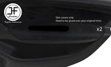 BLACK STITCH 2X REAR DOOR ARMREST SUEDE COVERS FOR PEUGEOT 308 14-18 5 DOOR