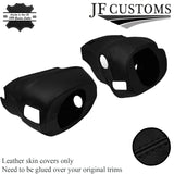 BLACK STITCH LEATHER STEERING SHROUD COVER FOR HONDA CIVIC MK6 EK4 EK9 96-00
