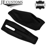 BLACK STITCH LEATHER HANDBRAKE +TRIM COVERS + FRAME FITS VW GOLF MK1 JETTA CADDY
