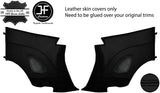 BLACK STITCH 2X REAR QUARTER TRIM NAPPA COVER FOR PORSCHE CARRERA 997 CABRIO
