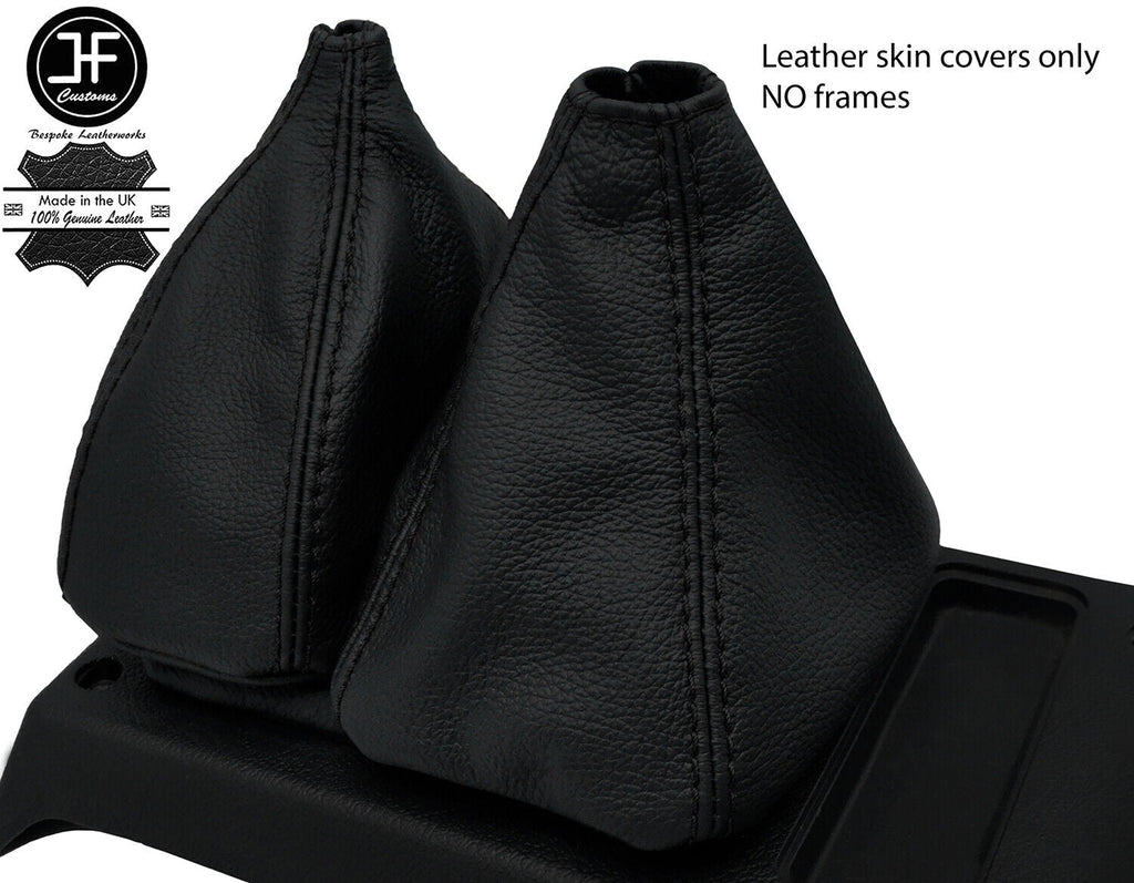 BLACK STITCH LEATHER GEAR&HI LOW GAITER OVER RUBBER FOR HYUNDAI GALLOPER 98-03