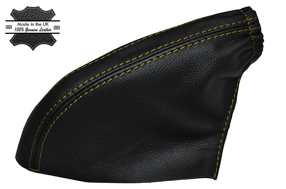 YELLOW STITCHING LEATHER SKIN HANDBRAKE GAITER FITS FERRARI 360 1999-2005