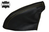 YELLOW STITCHING LEATHER SKIN HANDBRAKE GAITER FITS FERRARI 360 1999-2005