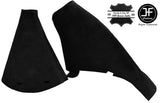 BLACK SUEDE GEAR & HANDBRAKE GAITER FITS BMW MINI R50 R53 2001-2006 CUSTOM NEW