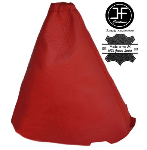 RED LEATHER MANUAL GEAR GAITER FOR FORD FOCUS II MK2 2004-2008 CUSTOM NEW