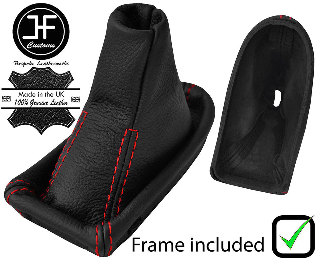 RED  STITCH LEATHER AUTOMATIC GAITER+PLASTIC FRAME FOR MERCEDES E CLASS W211