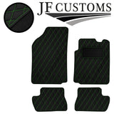 GREEN DIAMOND STITCH VINYL 4X TAILORED FLOOR CARPETS FOR CITROEN C2 03-09 JF1