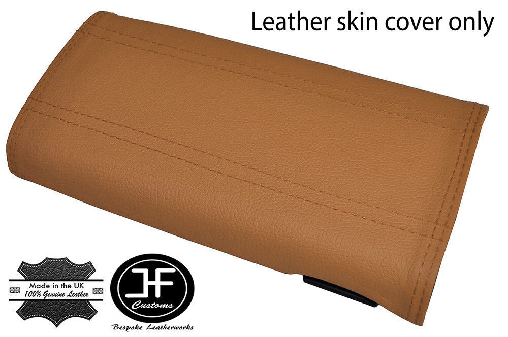 TAN LEATHER ARMREST COVER FOR MAZDA MX5 MK1 NA 1989-1998 CUSTOM NEW MADE IN UK
