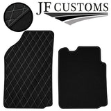 WHITE DIAMOND STITCH VINYL 4X TAILORED FLOOR CARPETS FOR CITROEN C2 03-09 JF1