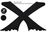 BLACK STITCH 2X A PILLAR SUEDE COVERS FITS DODGE CALIBER 2006-2011 CUSTOM NEW