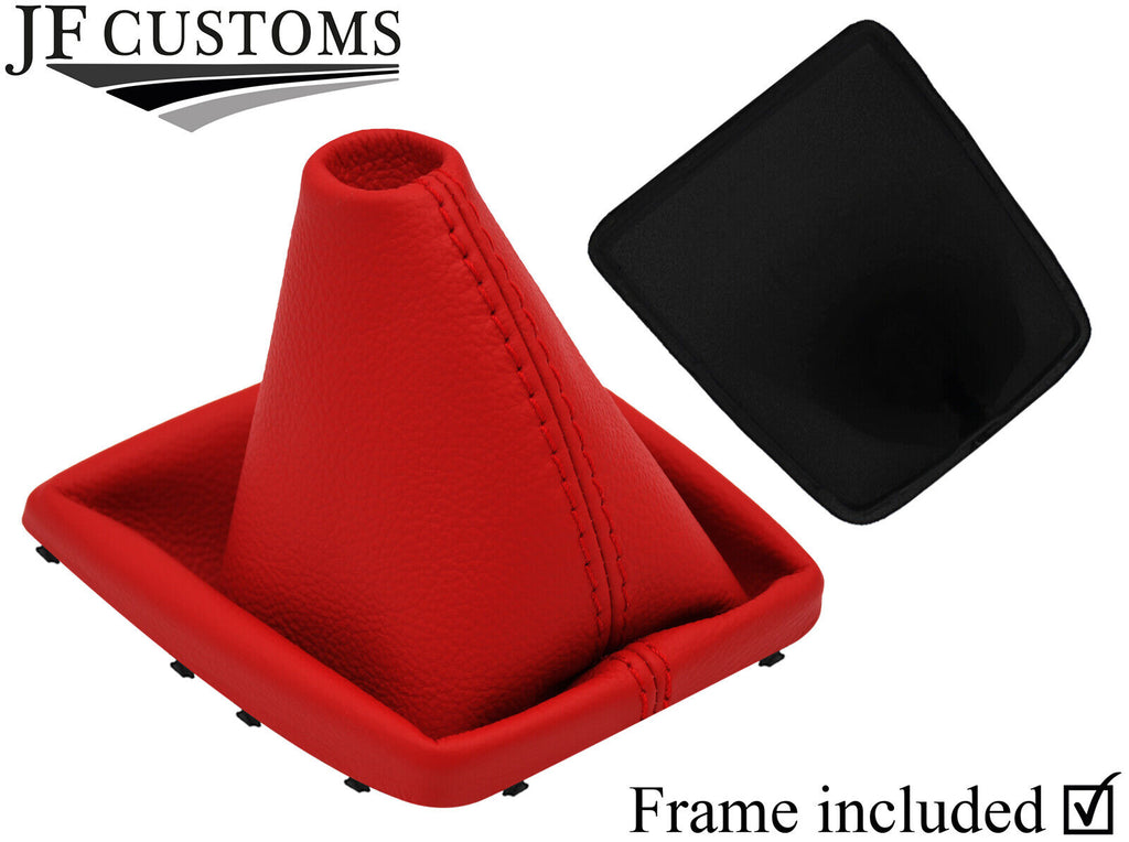 RED TOP GRAIN LEATHER GEAR GAITER WITH PLASTIC FRAME FOR FORD FOCUS MK2 08-11