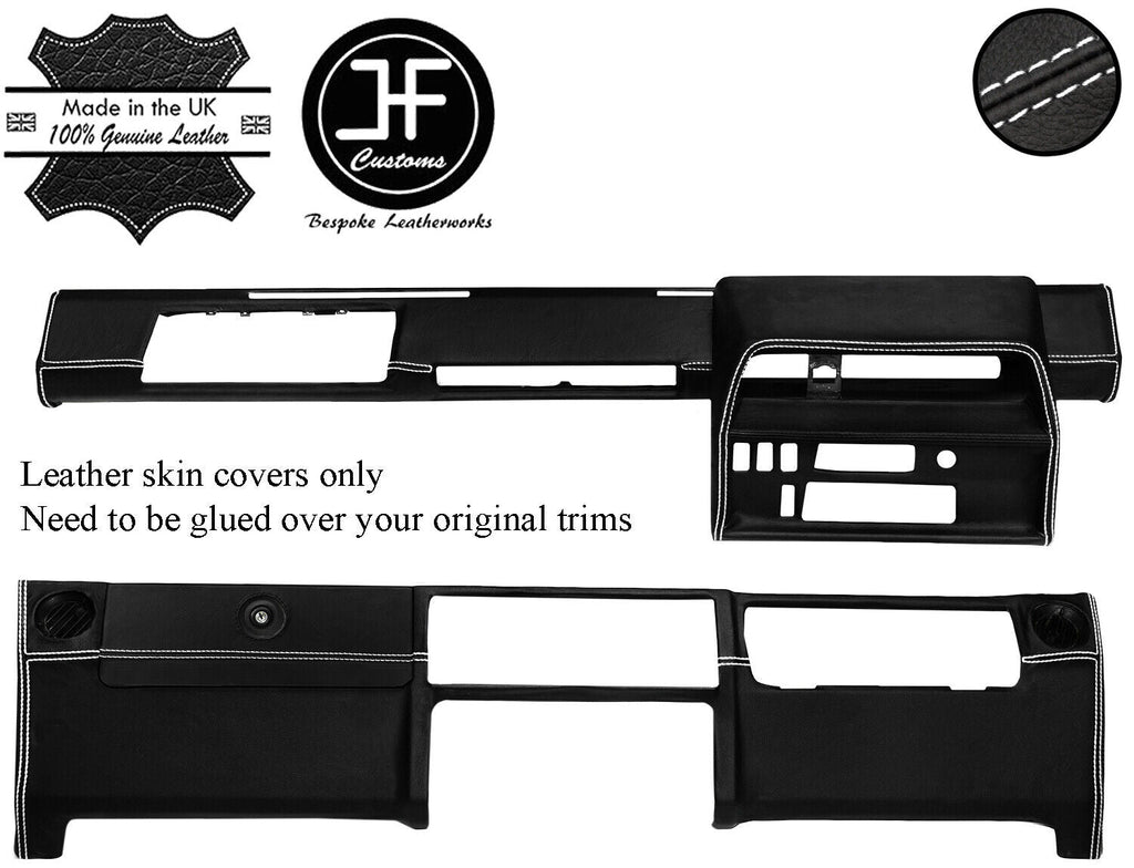 WHITE STITCH DASH DASHBOARD KIT LEATHER COVERS FOR MERCEDES G CLASS WAGON W460