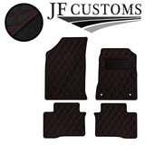RED DIAMOND STITCH VINYL 4XTAILORED FLOOR CARPET FOR SSANGYONG TIVOLI 15-21 JF1