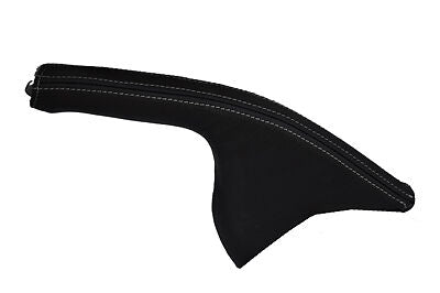 white stitch FITS MAZDA 6 2008-2012 LEATHER HANDBRAKE GAITER CUSTOM NEW