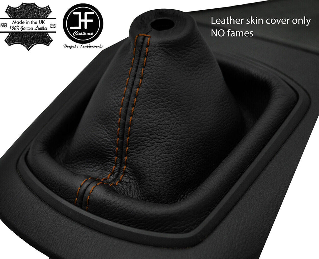 BROWN STITCH MANUAL TOP GRAIN LEATHER GEAR GAITER FITS MAZDA CX5 CX-5 2012-2016