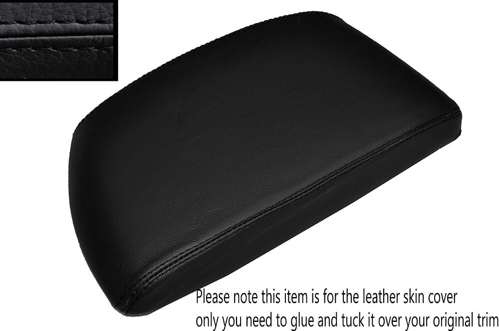 BLACK STITCHING LEATHER ARMREST SKIN COVER FITS BMW 1 SERIES F20 F21 2010-2015