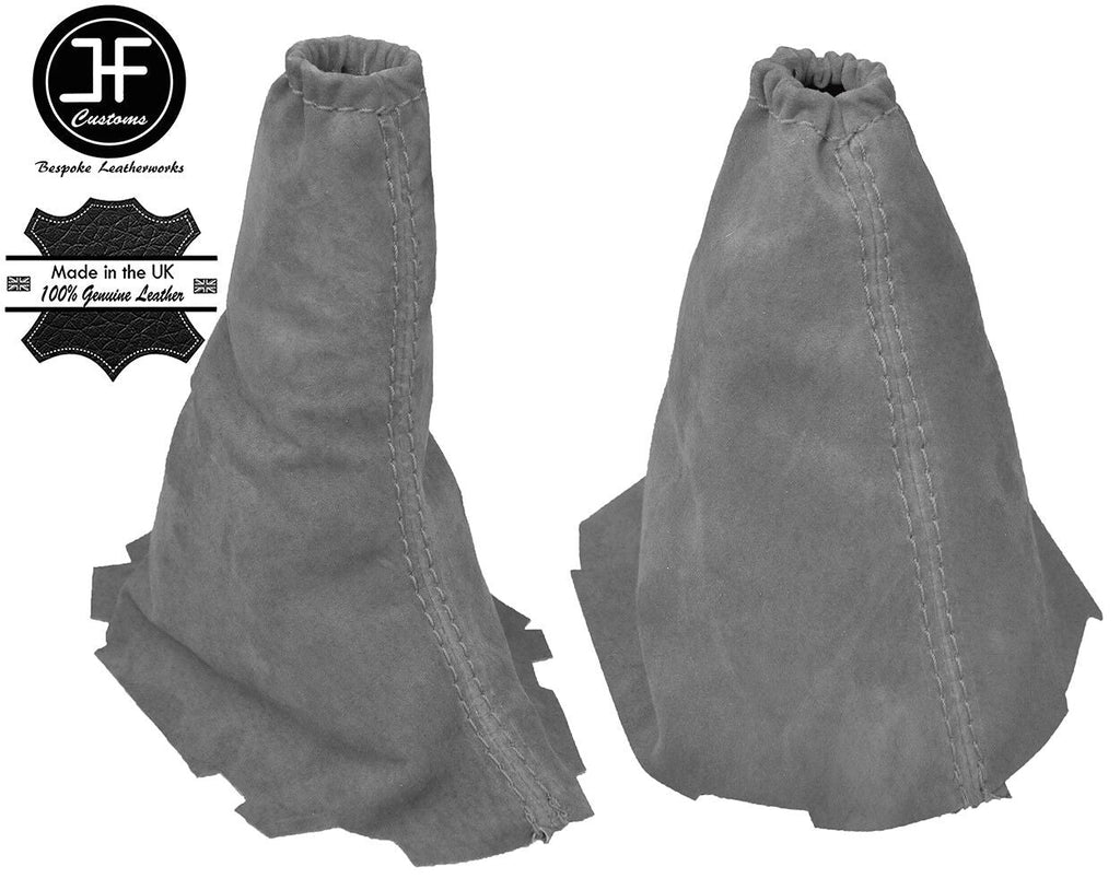 GREY REAL SUEDE GEAR & HANDBRAKE GAITER FITS FORD FOCUS II MK2 2004-2008