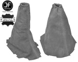 GREY REAL SUEDE GEAR & HANDBRAKE GAITER FITS FORD FOCUS II MK2 2004-2008