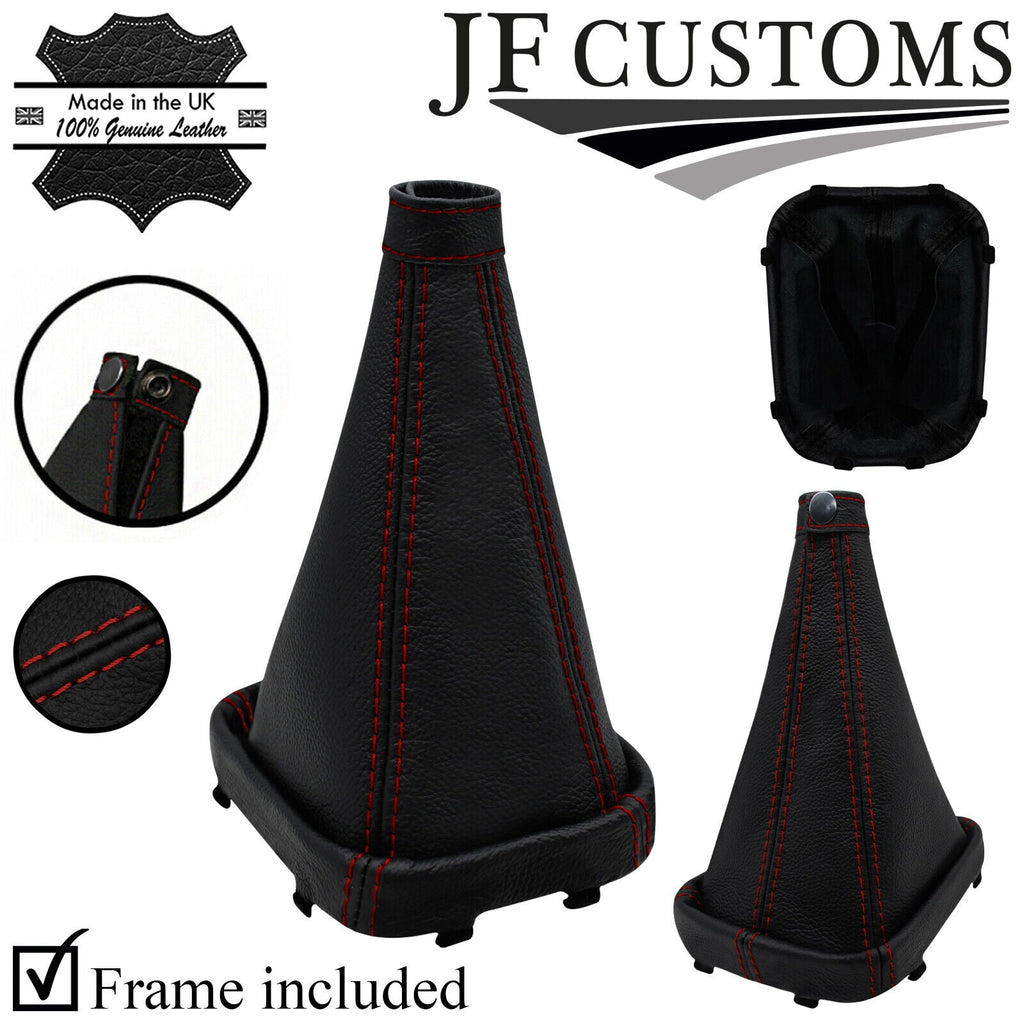 D RED STITCH ITLEATHER GEAR GAITER WITH PLASTIC FRAME FOR FIAT 175 COUPE 93-00