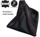 RED STITCH STITCHING FITS BMW 3 SERIES F30 F31 2012-2016 LEATHER GEAR GAITER