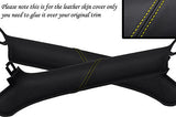 yellow stitch FITS MAZDA MX5 MK1 MIATA 89-97 2 X WINDSCREEN PILLAR COVERS ONLY