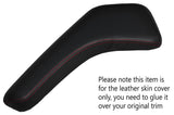 RED STITCH 2X HEADRES PILLAR TRIM LEATHER COVERS FITS SMART FORTWO 450 98-07