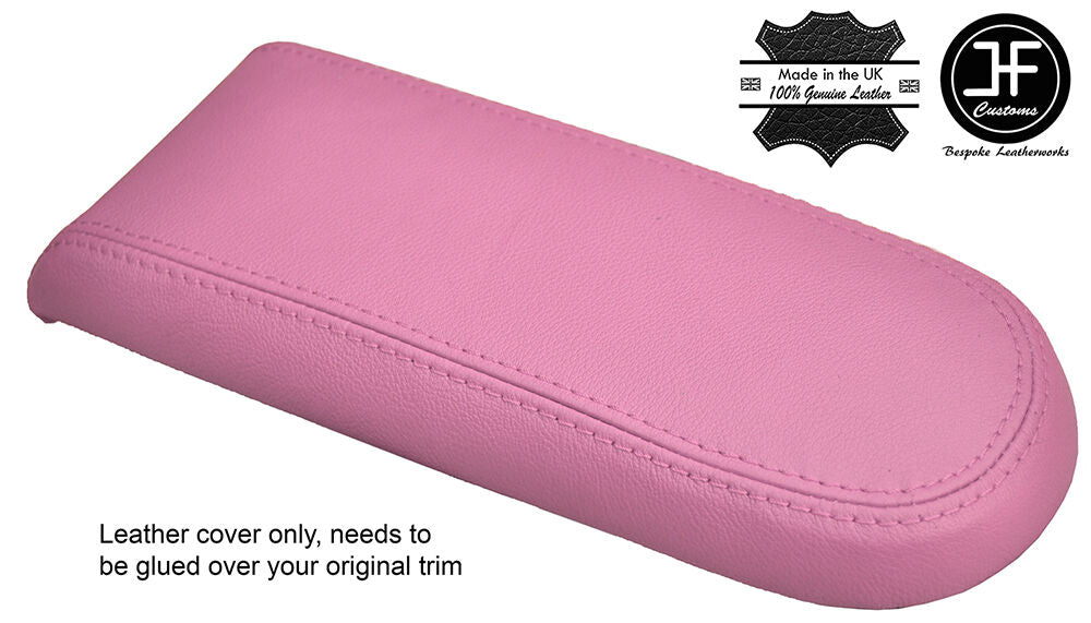 PINK GENUINE LEATHER ARMREST LID COVER FOR VW GOLF MK4 JETTA GTI 1998-2005