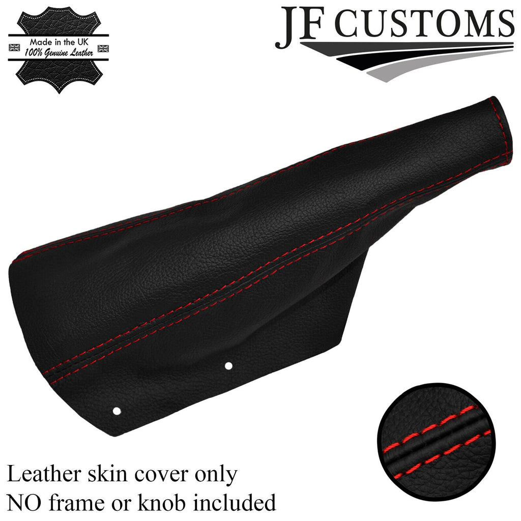 RED STITCH FITS CLASSIC MINI COOPER REAL LEATHER HANDBRAKE GAITER  COVER BOOT