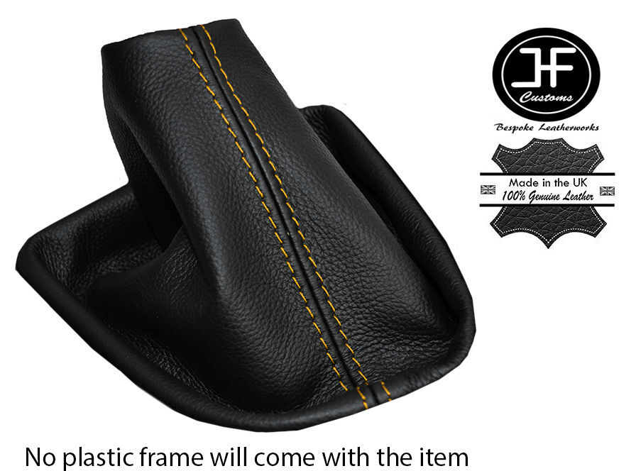 YELLOW STITCH LEATHER GEAR GAITER SHIFT BOOT FITS RENAULT CLIO STORIA MK2 97-05