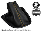 YELLOW STITCH LEATHER GEAR GAITER SHIFT BOOT FITS RENAULT CLIO STORIA MK2 97-05