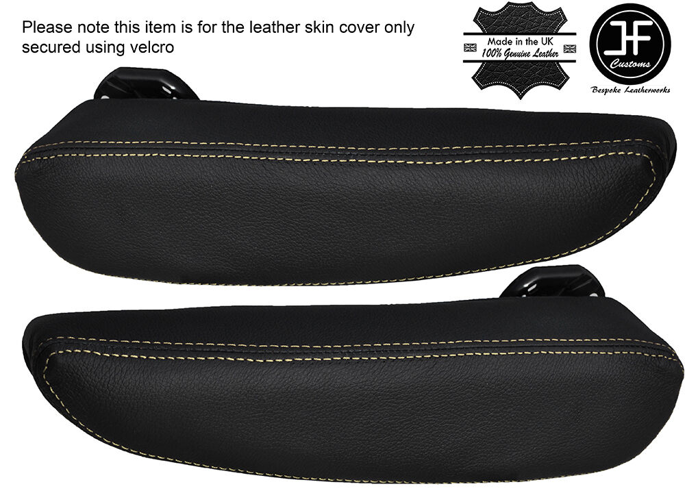 CREAM STITCH 2X SEAT ARMREST LEATHER COVERS FITS CITROEN C4 GRAND PICASSO 13-16