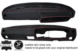 RED STITCHING DASH DASHBOARD REAL LEATHER COVER FITS VW GOLF MK1 JETTA EARLY