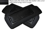BLACK STITCH 2X SUN VISORS SKIN  COVERS FITS CORVETTE C4 TARGA TOP CABRIO 84-96
