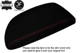 RED STITCH REAL SUEDE ARMREST LID COVER FITS BMW 1 SERIES F20 F21 2010-2017