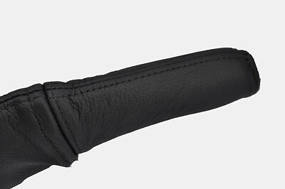black stitching FITS JAGUAR X TYPE 01-09  HANDBRAKE HANDLE LEATHER COVER ONLY
