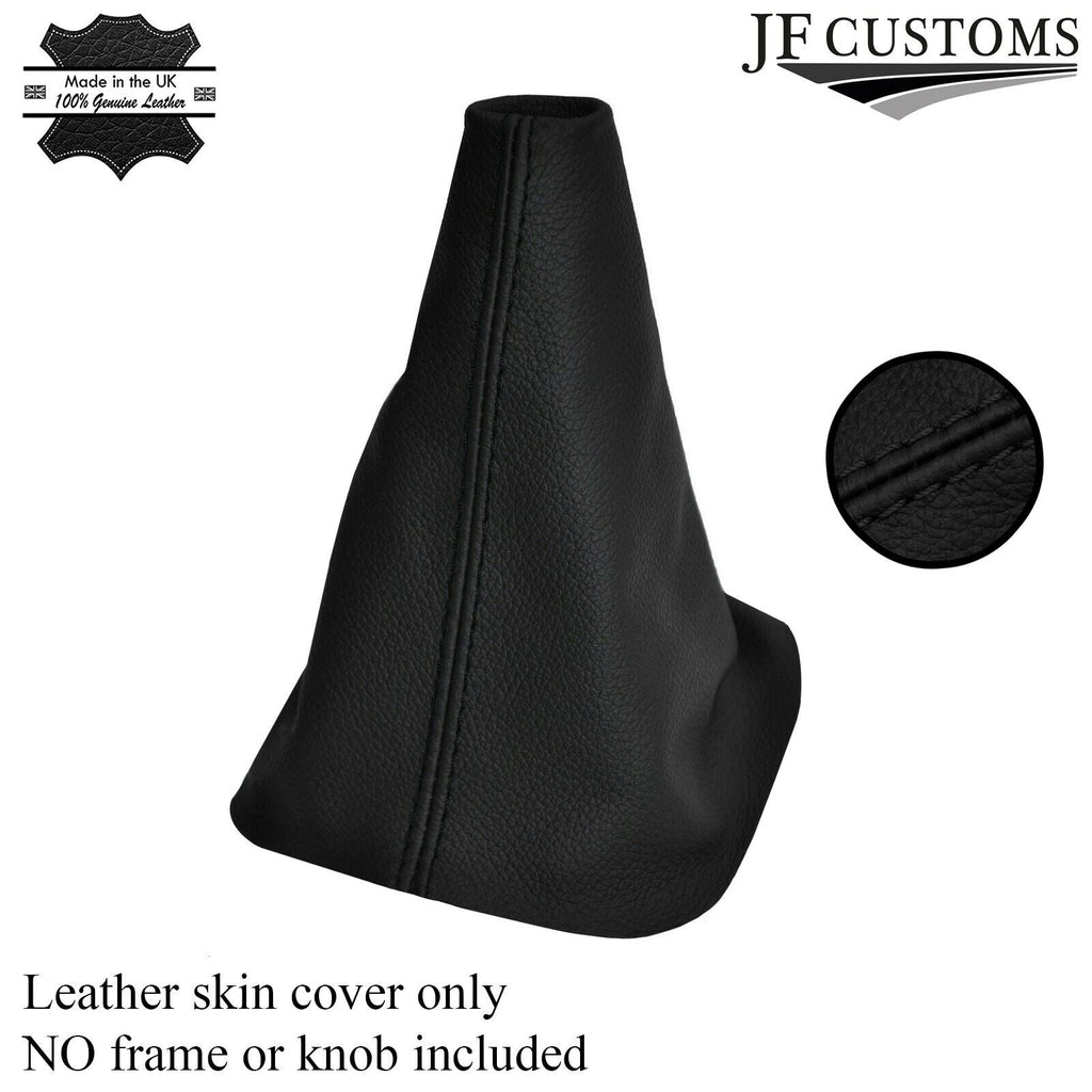 BLACK STITCH MANUAL LEATHER GEAR GAITER FITS VW VOLKSWAGEN CADDY LIFE MAXI 03-1
