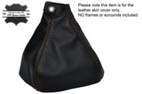 ORANGE STITCHING MANUAL LEATHER GEAR GAITER FITS LEXUS IS200 IS220 IS250 06-13