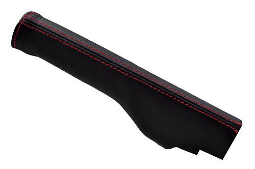 FITS SKODA SUPERB LEATHER HANDBRAKE GAITER red stitching CUSTOM NEW MADE IN UK