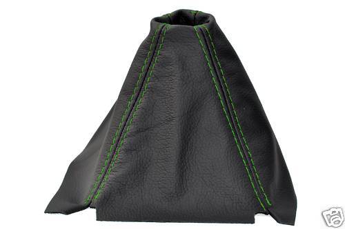 FITS HONDA CRX DEL SOL 92-97  LEATHER GEAR GAITER GREEN ST CUSTOM NEW MADE IN UK