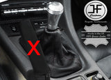 BLACK STITCHING LEATHER GEAR GAITER FITS MITSUBISHI GTO 3000GT 1990-2001