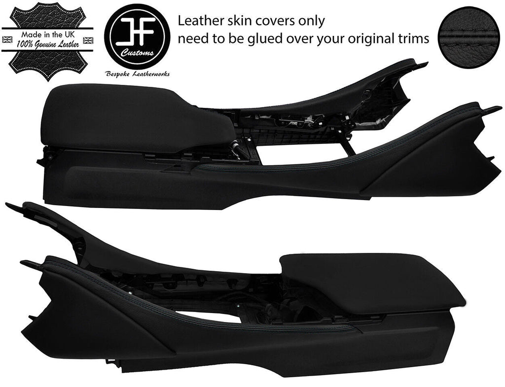 BLACK STITCH 2X CONSOLE SIDE TRIM LEATHER COVERS FOR LEXUS RC 200 300 350 14-18