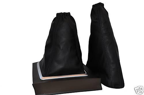 FITS FORD FOCUS MK3 GEAR+HANDBRAKE GAITER LEATHER BLACK ST CUSTOM NEW MADE IN UK